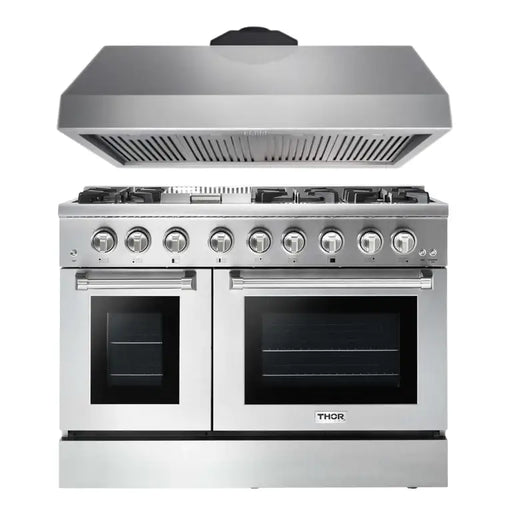 Thor Kitchen Appliance Package - 48 in. Gas Burner Electric