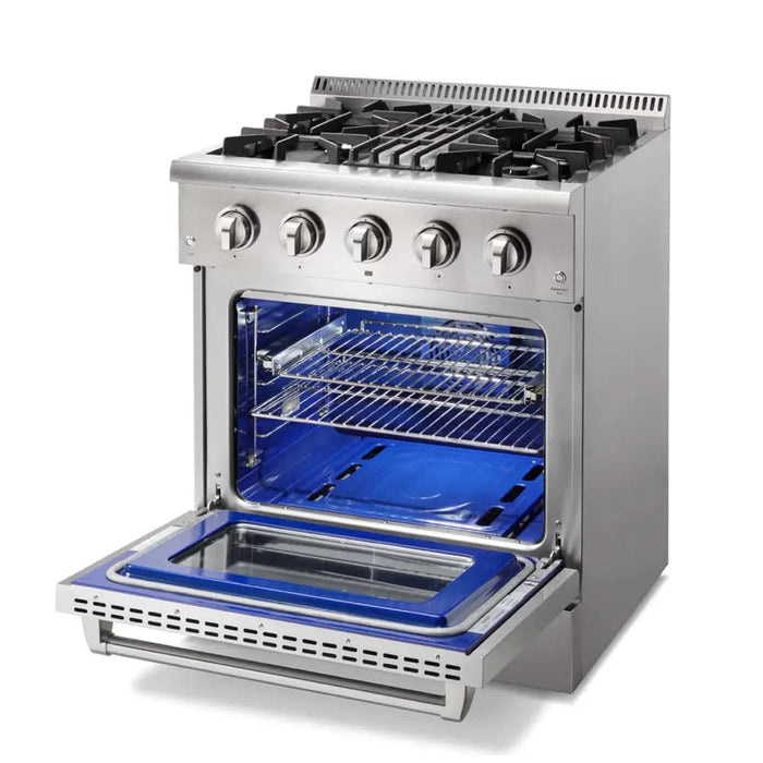 Professional 30 Inch Dual Fuel Range in Stainless Steel -