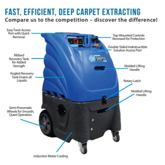 Ultimate Solutions Sandia Dual Purpose 12 Gallon 800 PSI Dual 3 Stage Hard Surface and Carpet Extractor Parts