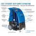 Ultimate Solutions Sandia Sniper 12 Gallon Hard Surface Carpet Extractor 1200 PSI Pump, Auto-fill and Auto-Dump with Cord Hook Features