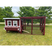 Wooden 16 Ft. Chicken Run (8’W X 16’L X 6’3”H)