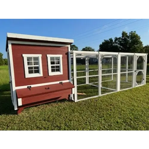 Wooden 16 Ft. Chicken Run (8’W X 16’L X 6’3”H)