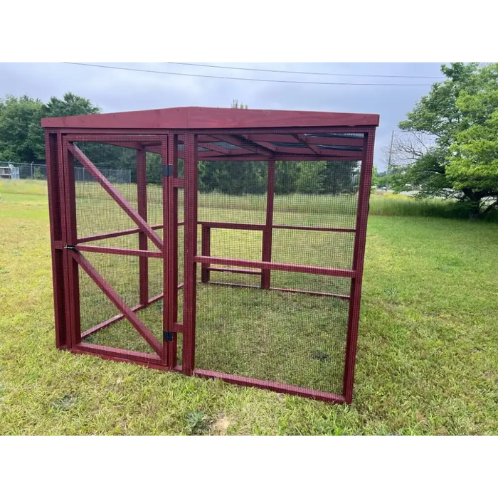 Wooden 16 Ft. Chicken Run (8’W X 16’L X 6’3”H)