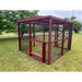 Wooden 16 Ft. Chicken Run (8’W X 16’L X 6’3”H) - Red