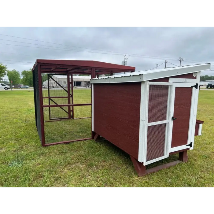 Wooden 8 Ft. Chicken Run (8’W X 8’L X 6’3”H)