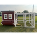 Wooden 8 Ft. Chicken Run (8’W X 8’L X 6’3”H) - White