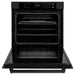 ZLINE professional black stainless steel wall oven WASB-30 front open