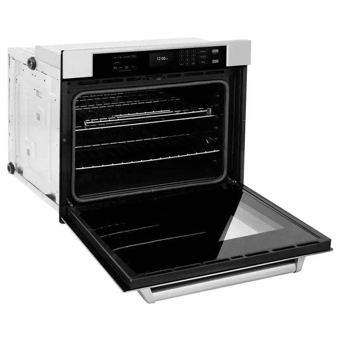 zline professional stainless steel wall oven WAS-30 side open