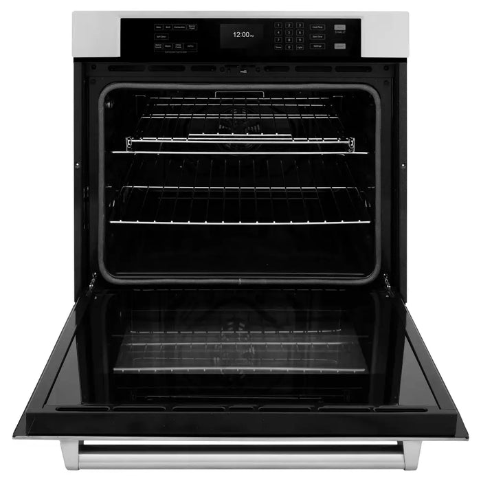 zline professional stainless steel wall oven WAS-30 front open