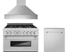 36 Kitchen Package with DuraSnow® Stainless Dual Fuel Range