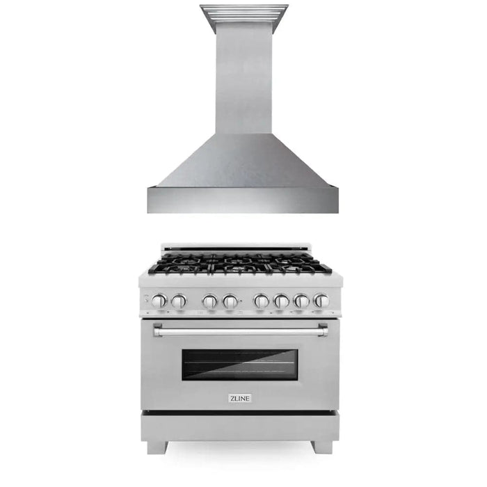 36 Kitchen Package with DuraSnow® Stainless Steel Dual Fuel