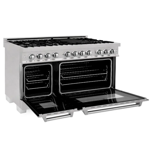 48 6.0 cu. ft. Dual Fuel Range with Gas Stove and Electric