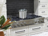 48 Porcelain Gas Stovetop with 7 Gas Burners and Griddle