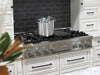 48 Porcelain Gas Stovetop with 7 Gas Burners and Griddle