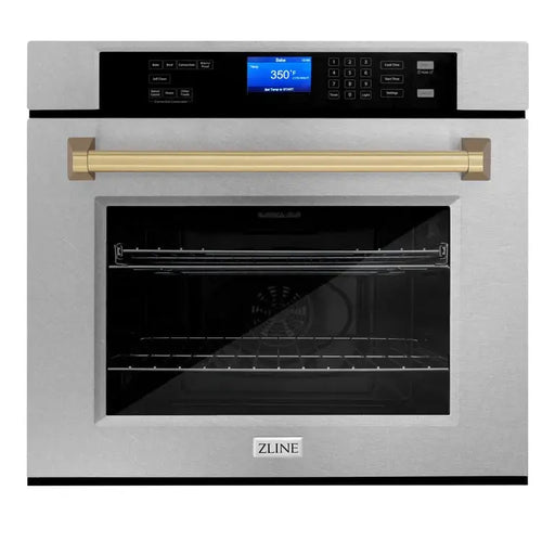ZLINE Professional Durasnow Wall Oven AWSSZ-30-CB