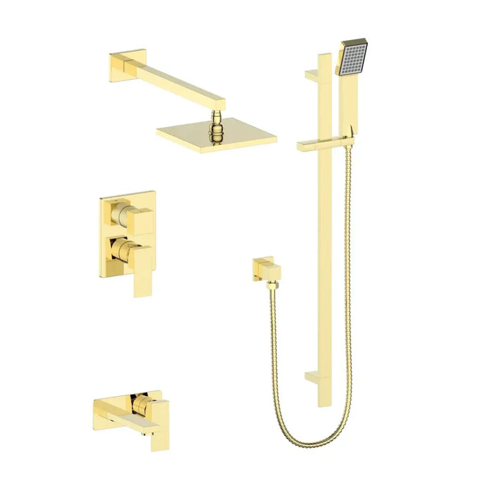 ZLINE Bliss Shower System Bathroom Polished Gold