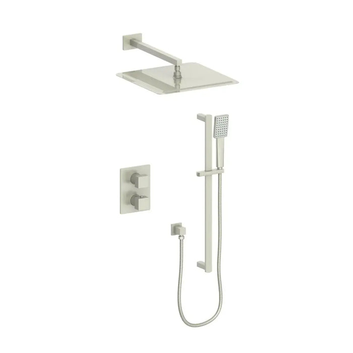 ZLINE Crystal Bay Thermostatic Shower System Bathroom Brushed Nickel