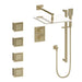 ZLINE Crystal Bay Thermostatic Shower System with Body Jets Bathroom Champagne Bronze