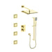 ZLINE Crystal Bay Thermostatic Shower System with Body Jets Bathroom Polished Gold