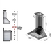 Designer Series Hand-Hammered Wall Mount Range Hood (8KBH) -