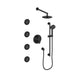 ZLINE Emerald Bay Thermostatic Shower System with Body Jets Bathroom Matte Black