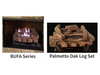 18 Millivolt Burner / Palmetto Oak Log Set with BUF36A Box -