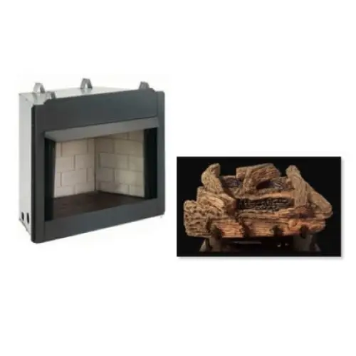 18 Millivolt Burner / Palmetto Oak Log Set with EWVF36 Box -