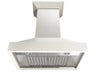 30 Ducted Wooden Wall Mount Range Hood in Cottage White -