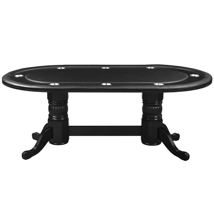 84 TEXAS HOLD’EM GAME TABLE - BLACK - Indoor Upgrades