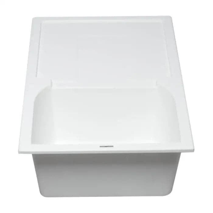 ALFI brand AB1620DI-W White 34 Single Bowl Granite Composite