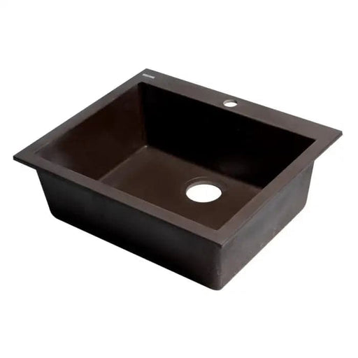 ALFI brand AB2420DI-C Chocolate 24 Drop-In Single Bowl 