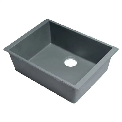 ALFI brand AB2420UM-T Titanium 24 Undermount Single Bowl