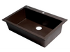 ALFI brand AB3020DI-C Chocolate 30 Drop-In Single Bowl
