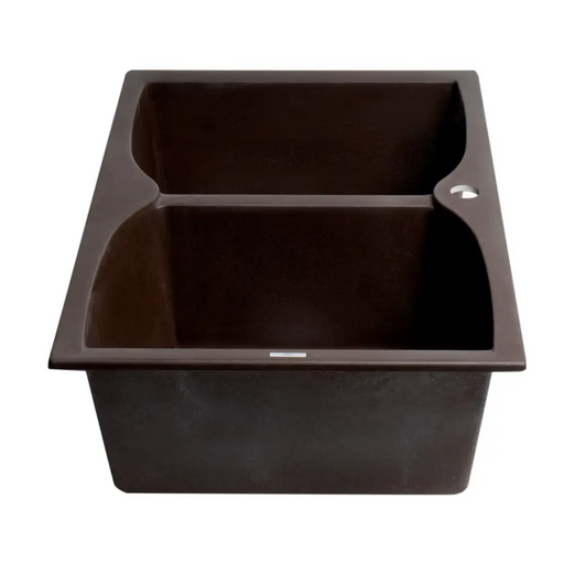 ALFI brand AB3220DI-C Chocolate 32 Drop-In Double Bowl 