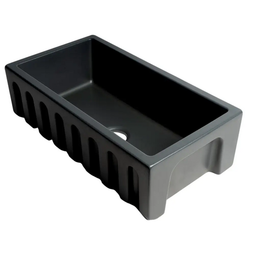 ALFI brand AB3318HS-BM 33 Black Matte Reversible Smooth / 