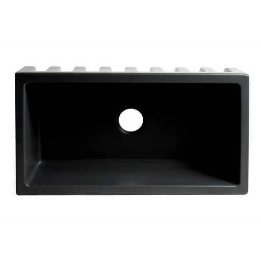 ALFI brand AB3318HS-BM 33 Black Matte Reversible Smooth / 