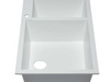 ALFI brand AB3319DI-W White 34 Double Bowl Drop In Granite
