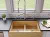 ALFI brand AB3321 33 Double Bowl Bamboo Kitchen Farm Sink -