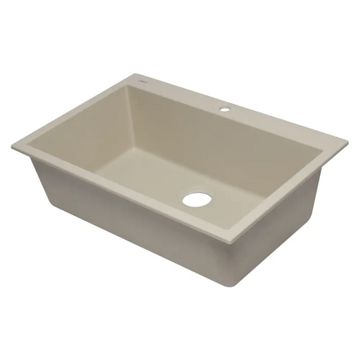 ALFI brand AB3322DI-B Biscuit 33 Single Bowl Drop In Granite