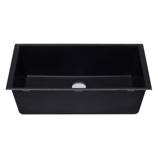 ALFI brand AB3322UM-BLA Black 33 Single Bowl Undermount 