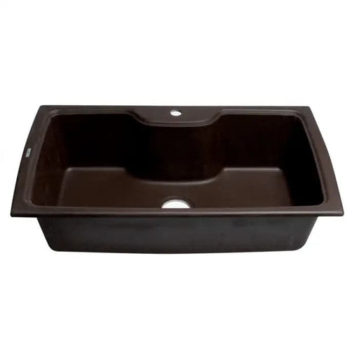 ALFI brand AB3520DI-C Chocolate 35 Drop-In Single Bowl