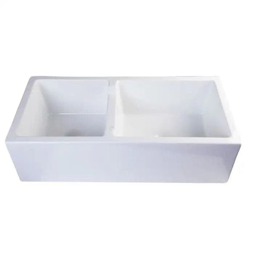 ALFI brand AB3618HS-W 36 inch White Reversible Smooth / 