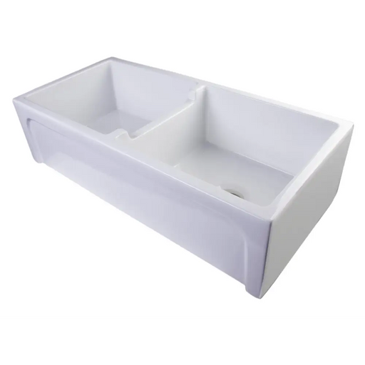 ALFI brand AB3918ARCH-W 39 White Arched Apron Thick Wall