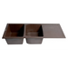 ALFI brand AB4620DI-C Chocolate 46 Double Bowl Granite 