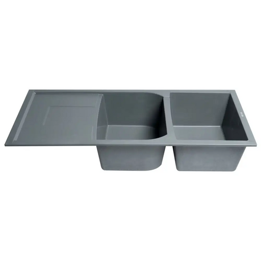 ALFI brand AB4620DI-T Titanium 46 Double Bowl Granite 