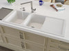 ALFI brand AB4620DI-W White 46 Double Bowl Granite Composite