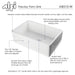 ALFI brand AB510-W White 30 Contemporary Smooth Apron 
