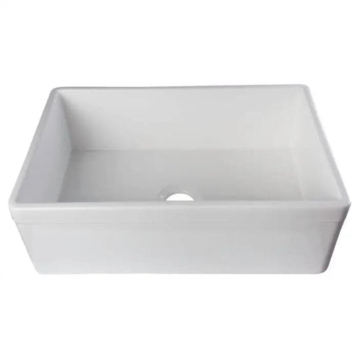 ALFI brand AB511-W White 30 Decorative Lip Apron Single Bowl