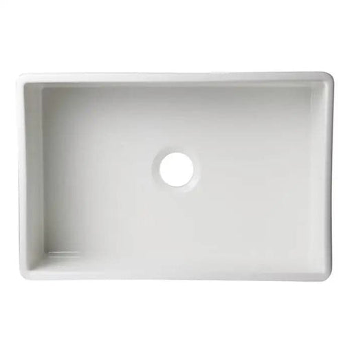 ALFI brand AB511-W White 30 Decorative Lip Apron Single Bowl