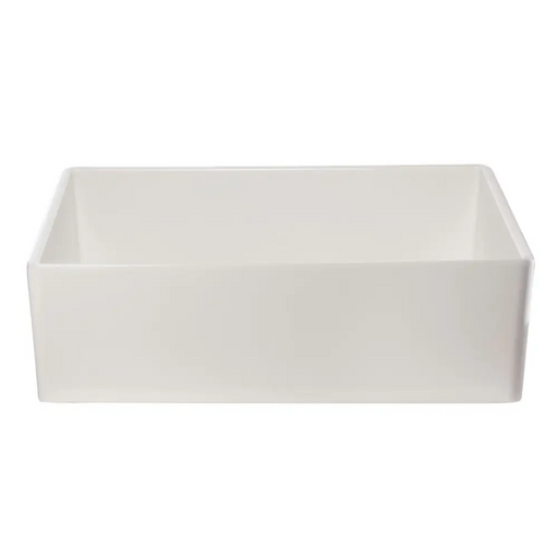 ALFI brand AB533-W 33 White Smooth Apron Single Bowl